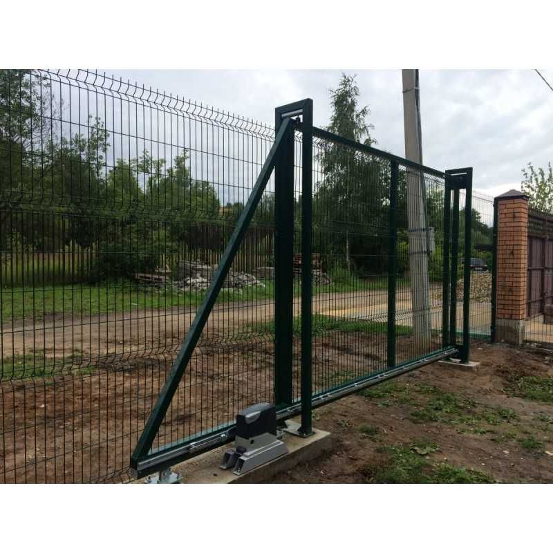 Ограждение евро забор паркан сетка секция метал калитка ворота.Завод