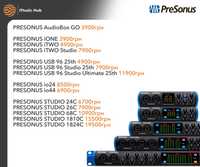 Presonus Audiobox IONE 1810 ITWO 96 44 usb 1824 26 studio 68 192 c 24