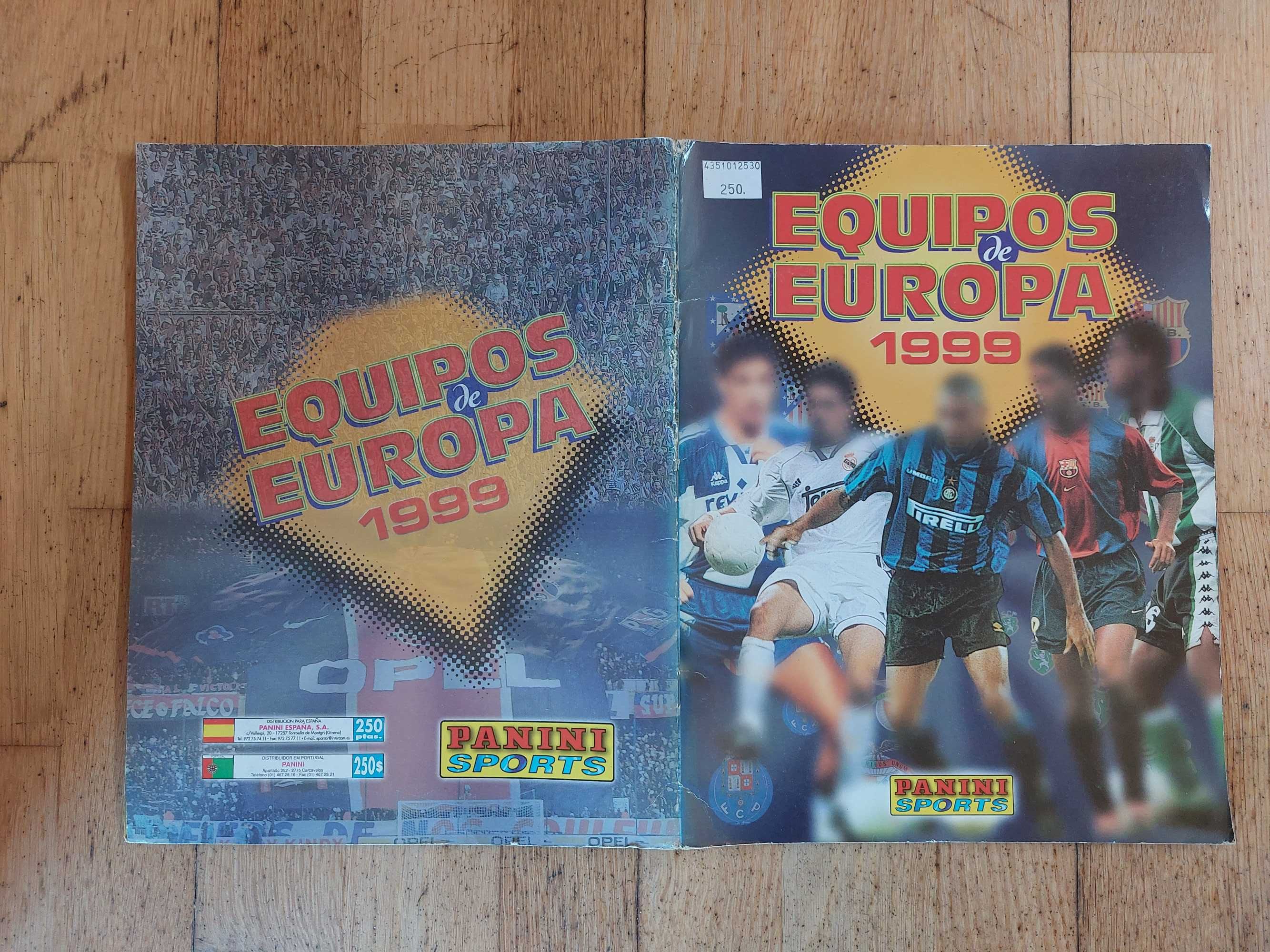 Caderneta de cromos - Equipos de europa 1999 - Completa