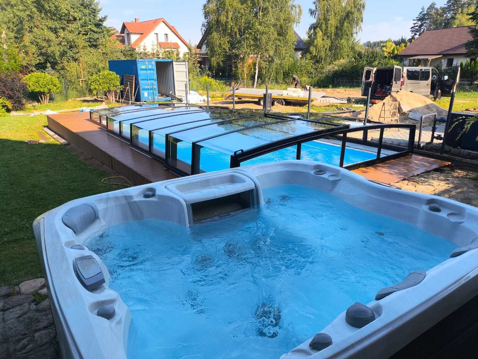 Jacuzzi z hydromasażem wanna ogrodowa luksusowe SPA dla 3,4,5,6 osób