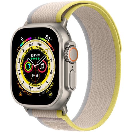 Apple Watch Ultra GPS + Cellular 49mm Titanium Case with Yellow/Beige