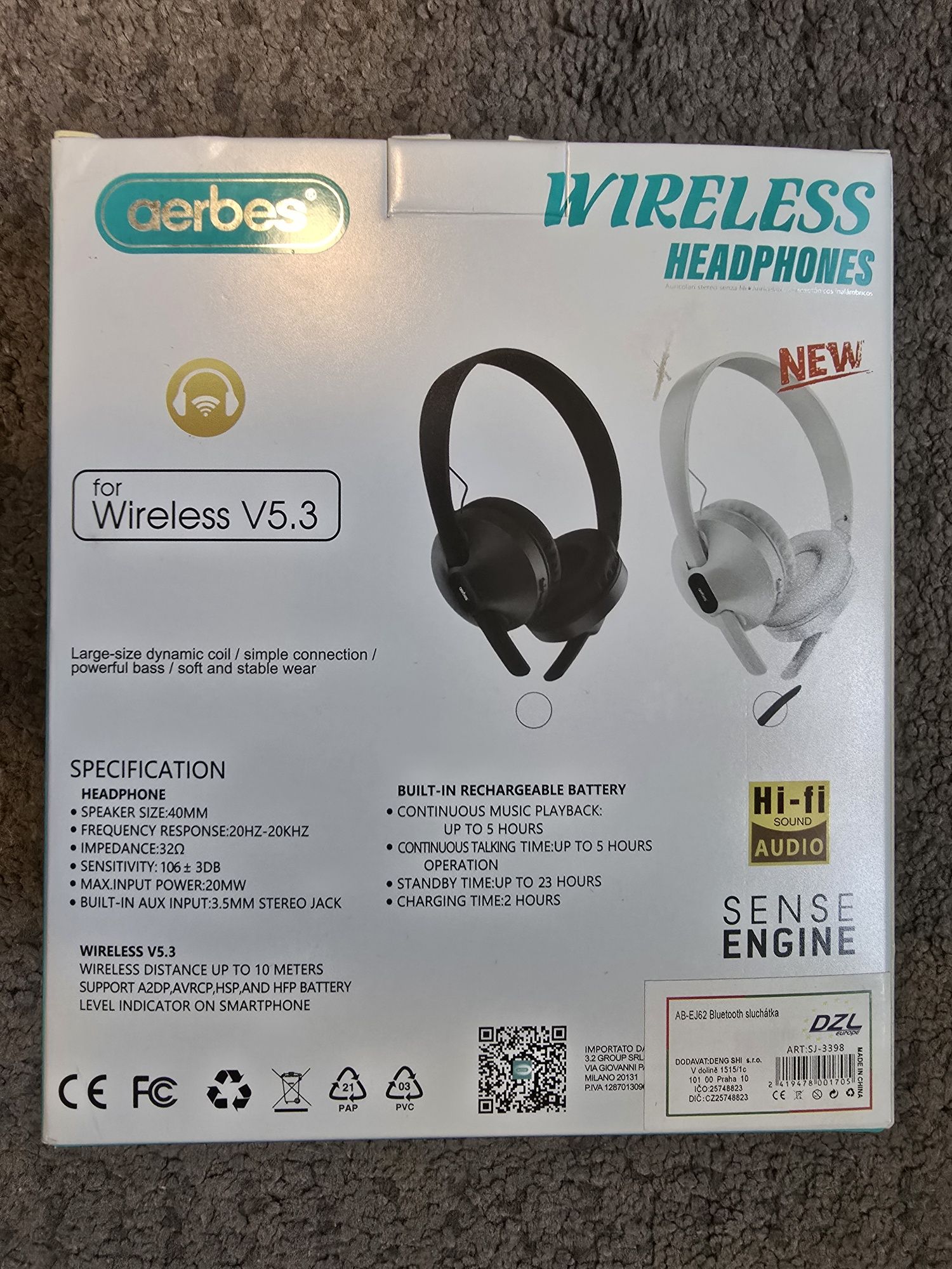 Słuchawki z mikrofonem Wireless