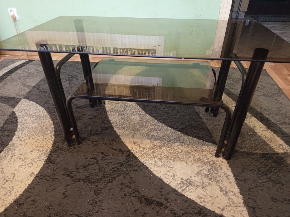 Ława szklana czarna