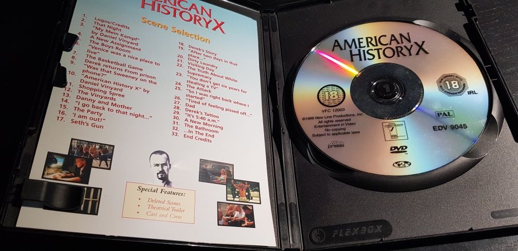 American History X film dvd wersja angielska z napisami angielskimi.