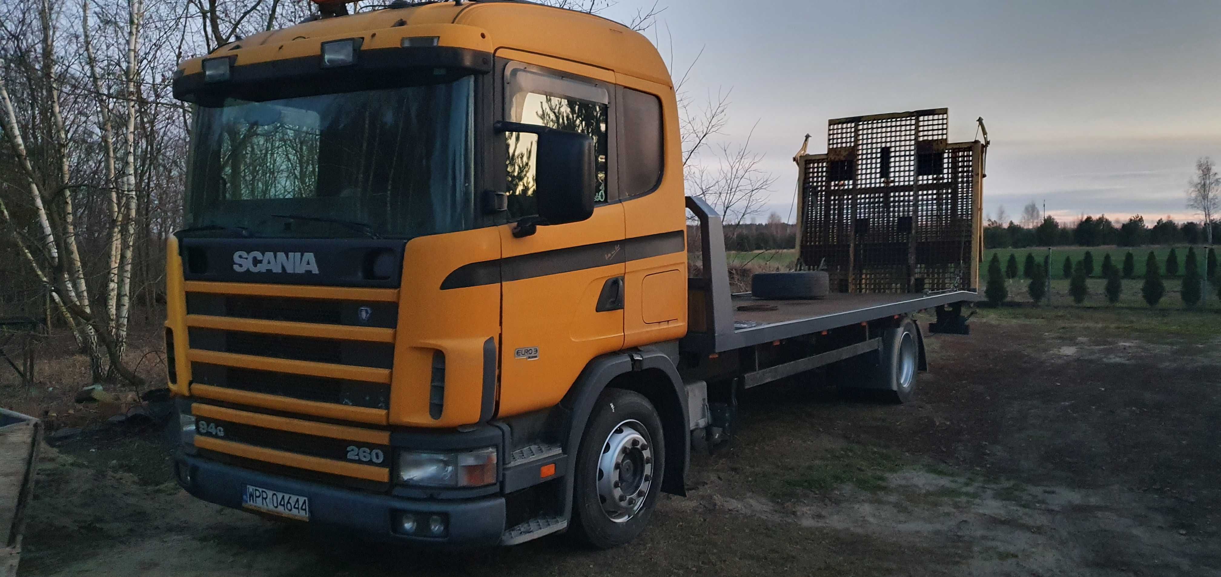 Scania silnik 260 km pomoc drogowa laweta