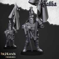 Knight of Gallia on Foot #9 Highlands Miniatures Old World Warhammer