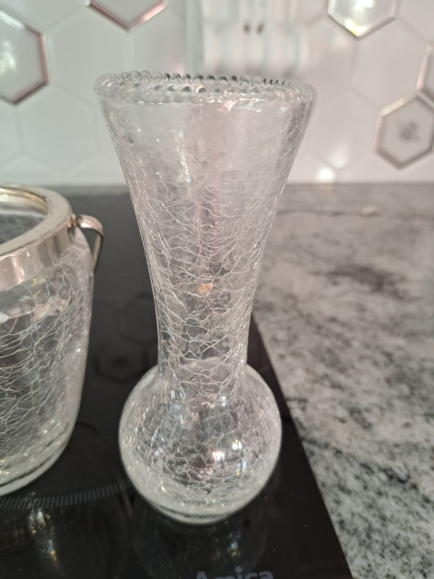 Komplet szkło wazon kufer do lodu