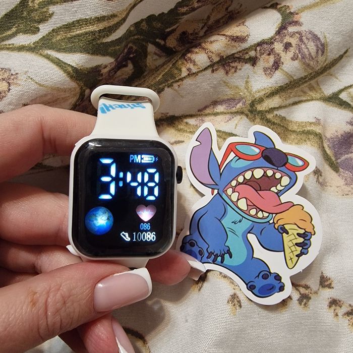 Zegarek dziecięcy Led Stitch jak smartwatch