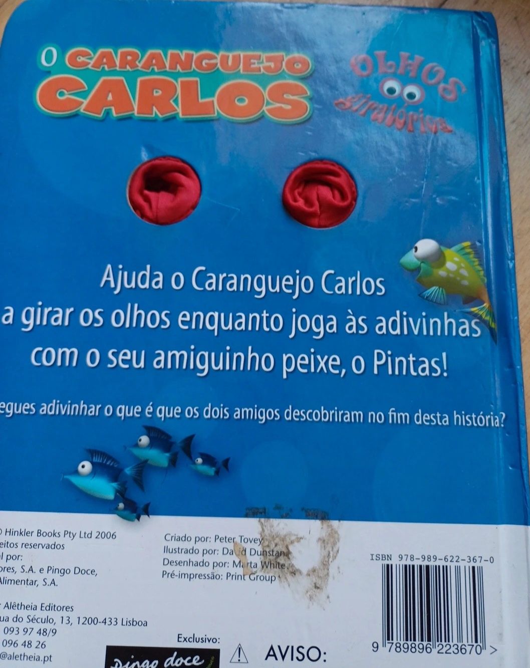 Livro infaltil o varanguejo carlos