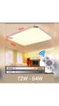 Candeeiro 72W led c/ comando regulável 3000K a 6500K 700 a 5800 lúmens