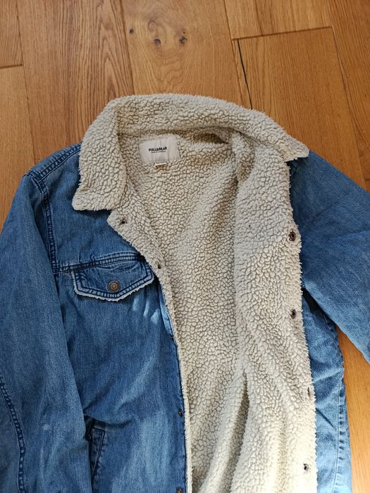 Kurtka z futrem pull&bear m/l