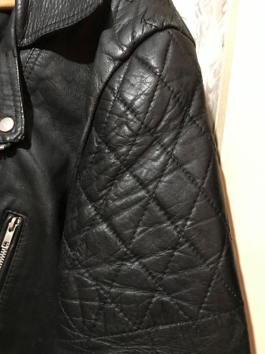 Вінтажна мото куртка косуха байкерська наруральна шкіра