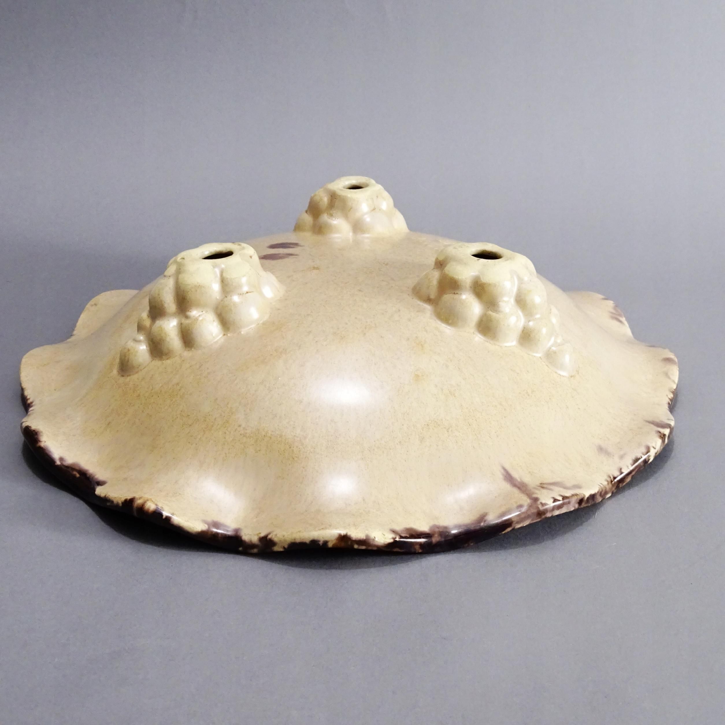 lata 30/40-te ceramiczna patera art deco szkliwo uranowe