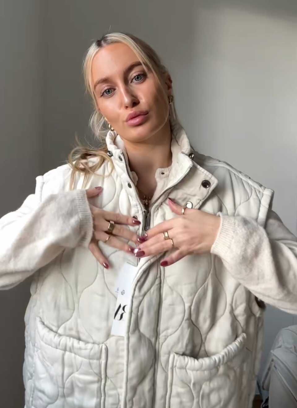 Стеганый жилет Zara