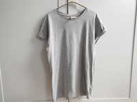 Szara koszulka t-shirt minimalistyczna H&M 38