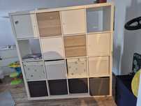 Ikea kallax regał biały 4x4