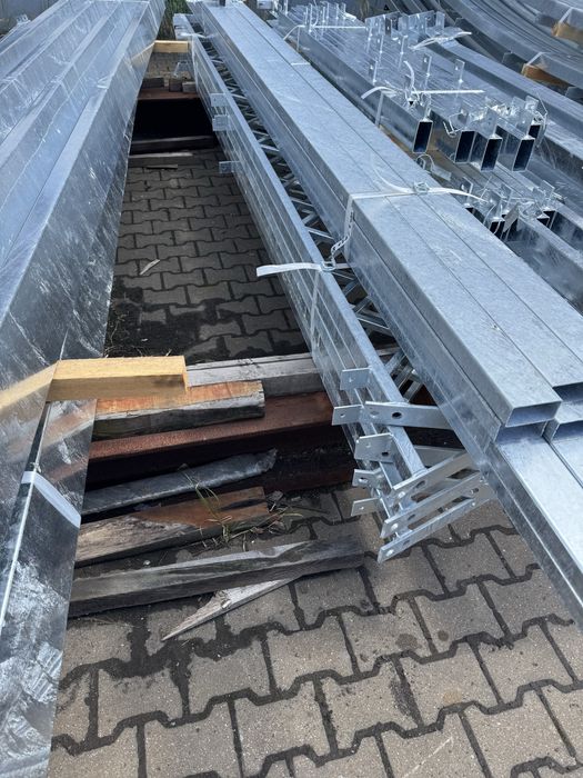 Konstrukcja stalowa jednospadowa 6x20 wiata garaż obora hala OKAZJA !