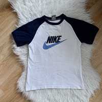 Koszulka bluzka biala niebieska top tshirt topik nike xs s m 34 36 38