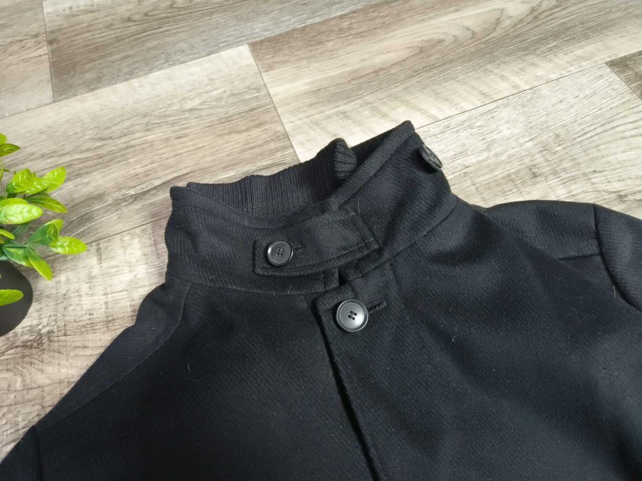 HUGO BOSS кашемірове пальто утепленне чорне ХЛ