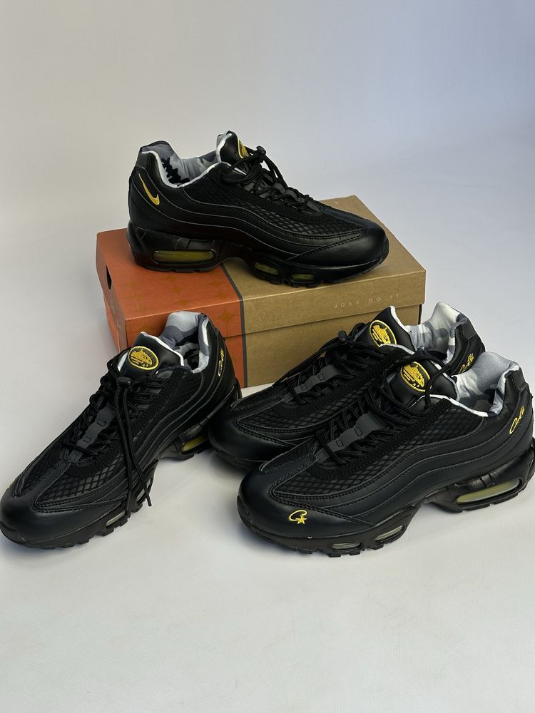 Nike Air Max 95 Corteiz кросовки кросівки найк чорні черные 43 42 44