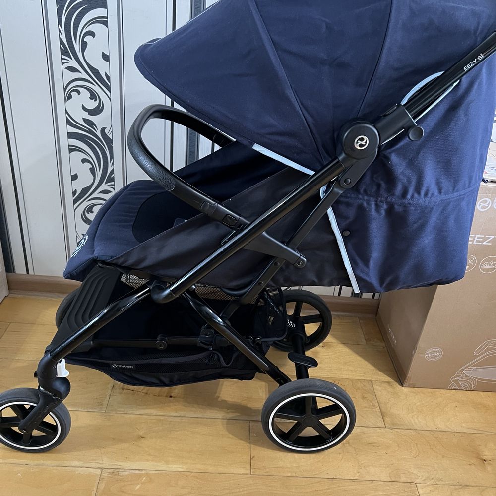 Прогулочна коляска cybex eezy s+2 navy blue в ідеальному стані