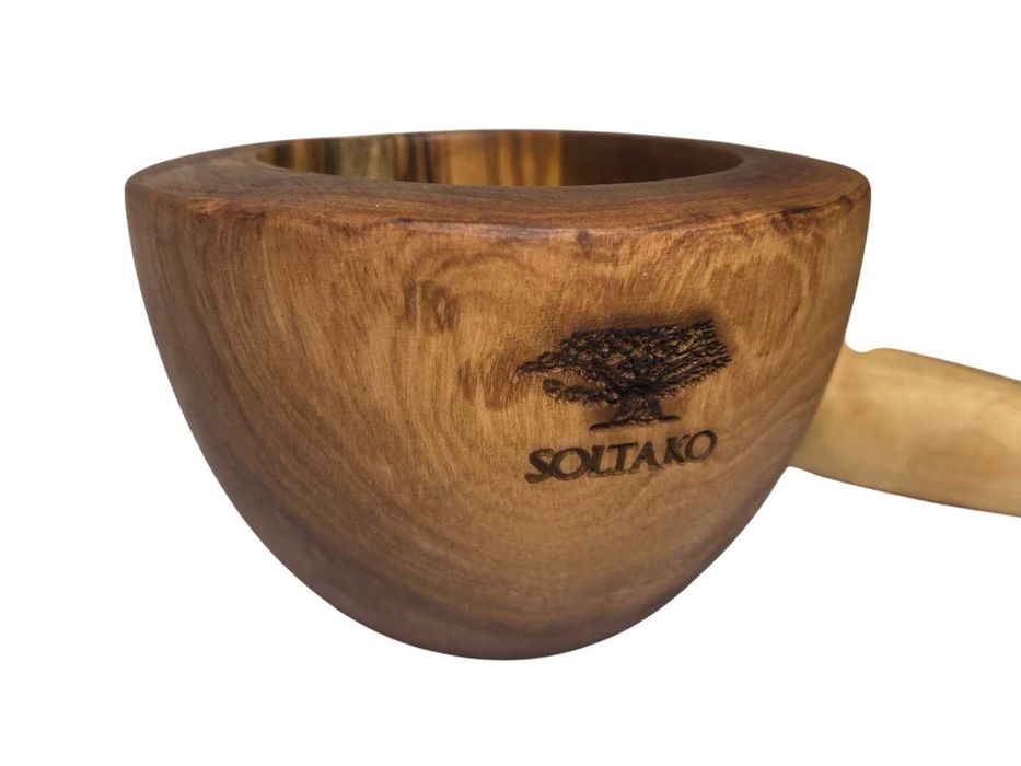 SOL19 Moździerz Z Drewna Oliwnego Z Tłuczkiem Drewno Oliwne 11cm