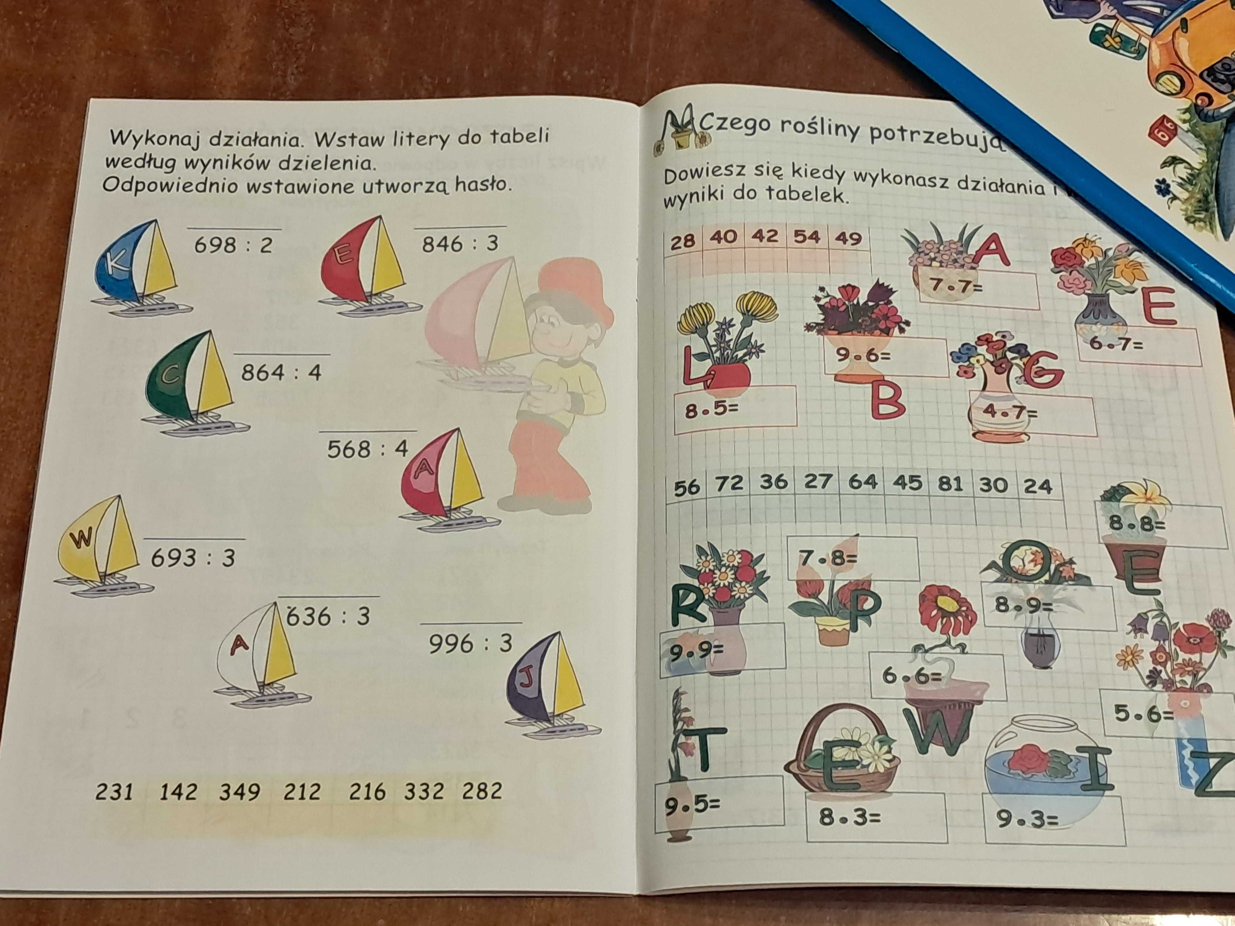 Ćwiczenia dla dzieci od zerówki do klasy-III Matematyka i Język Polski