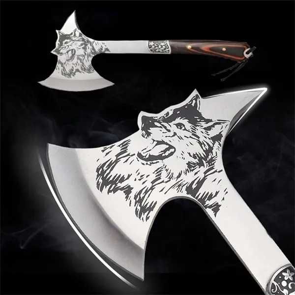 Toporek Nóż Siekiera TOMAHAWK Topór WOLF Etui SUPER HQ T28