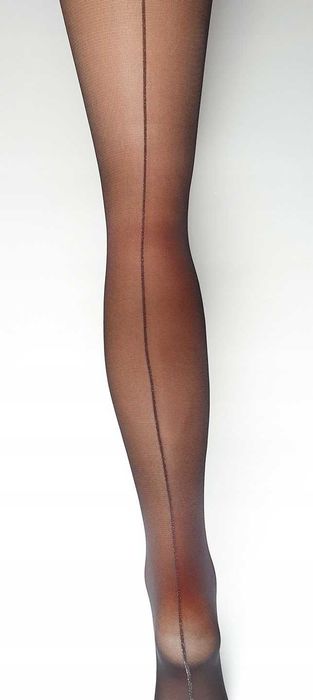 Pończochy samonośne 20 den OZDOBNE SZWY i WZORY - rozmiary