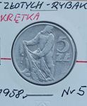 5 złotych Rybak 1958 r. - nr. 5 - skrętka