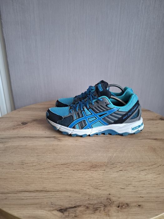 Осенние кроссовки Asics 41р, синие трекинговые кросовки на gore-tex ме