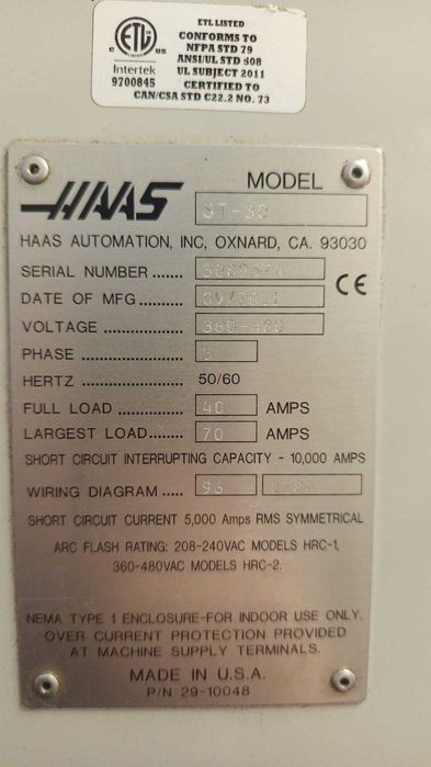 Tokarka CNC HAAS ST-30 |2011 | konik | wyrzutnik wiórów