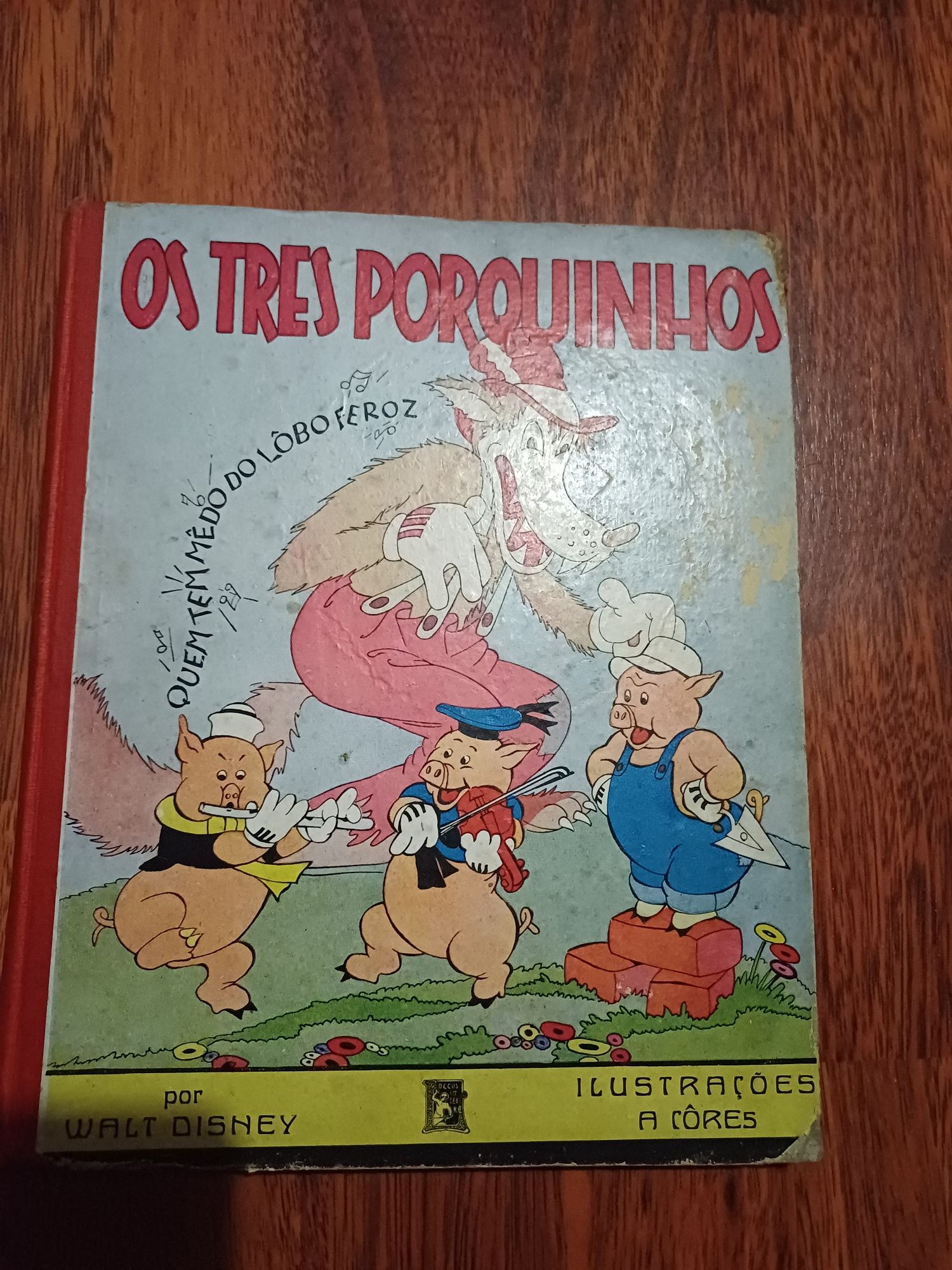 Livro Os 3 porquinhos década de 30