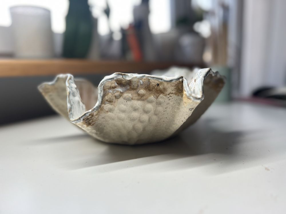 Ceramiczna miska ozdobna rękodzieło