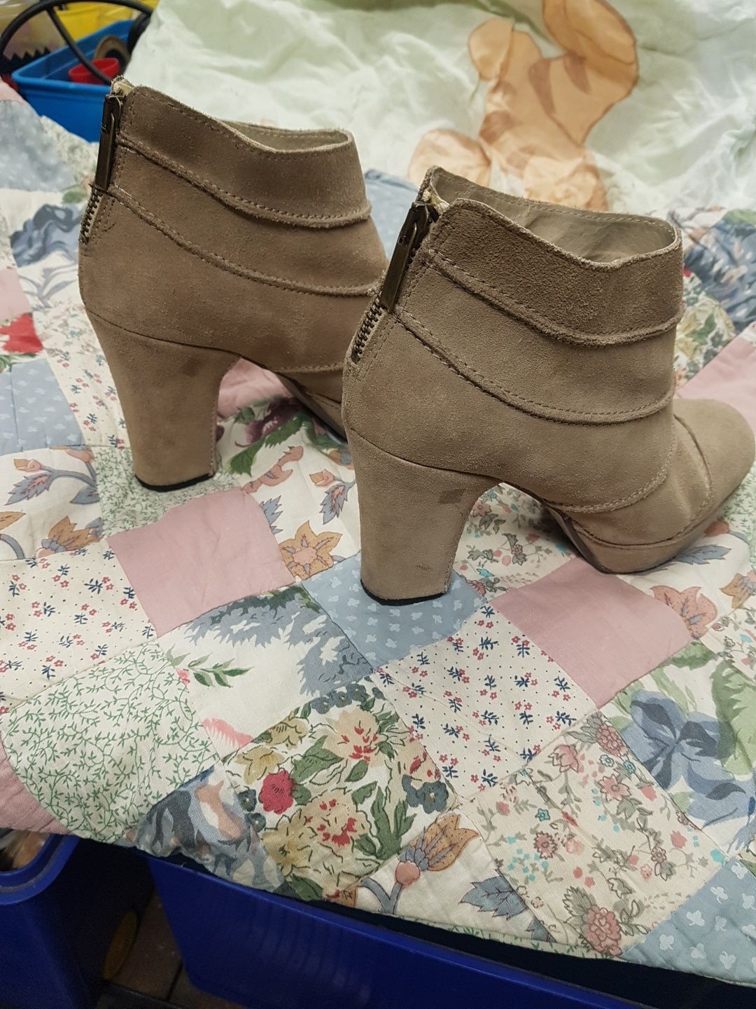 Buty zamszowe z naturalnej skóry Gamloong