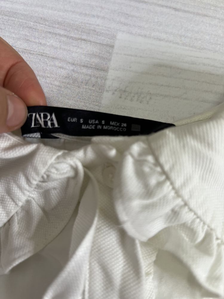 Сорочка, блузка, блуза біла zara , s -m