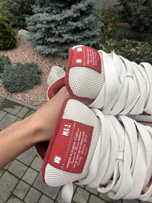 Amiri shoes white red