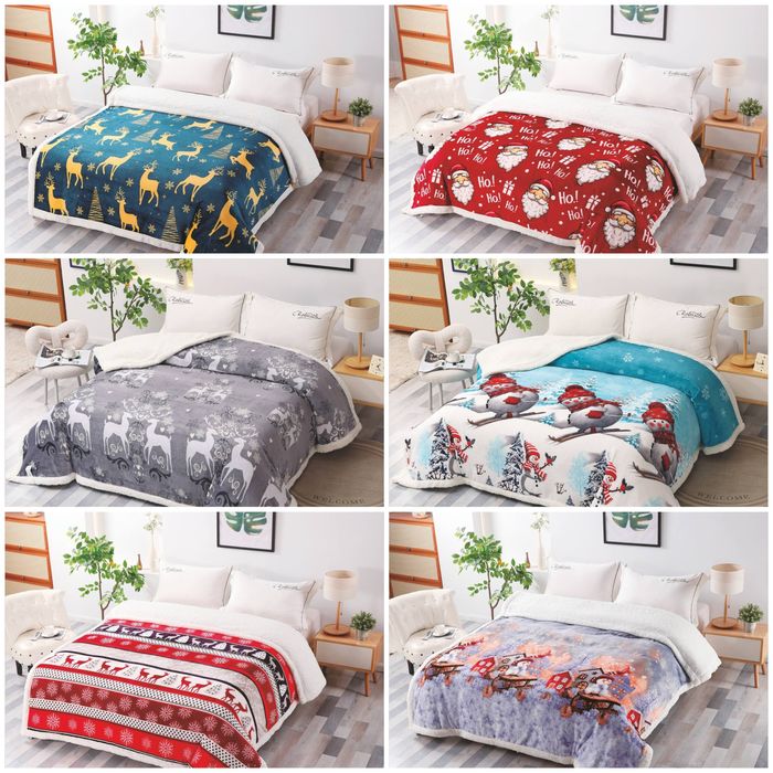 Новорічні пледи на овчині