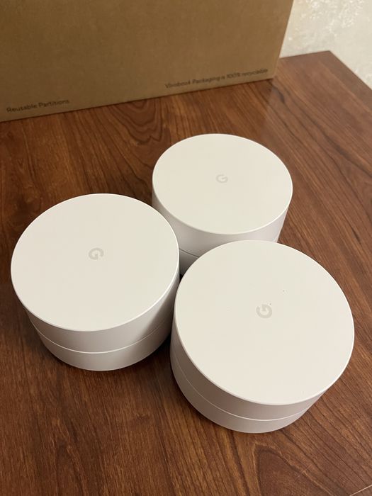 Google Wifi (AC1304) Mesh система – комплект із 3 точок, б/в