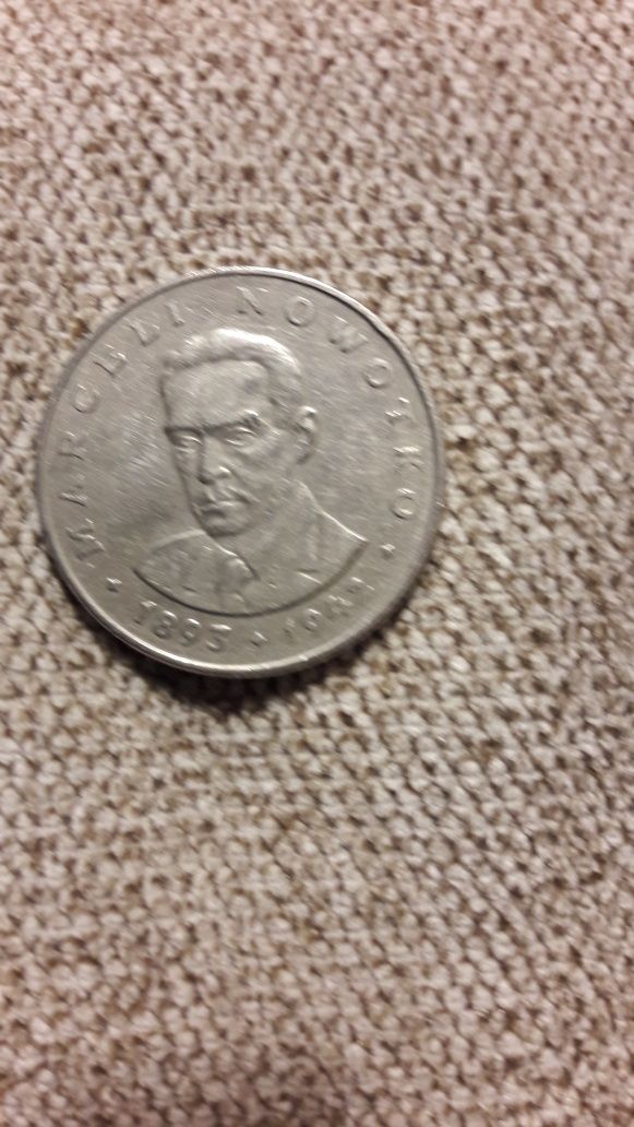 Moneta 20 zł M. Nowotko  1975 bez znaku mennicy