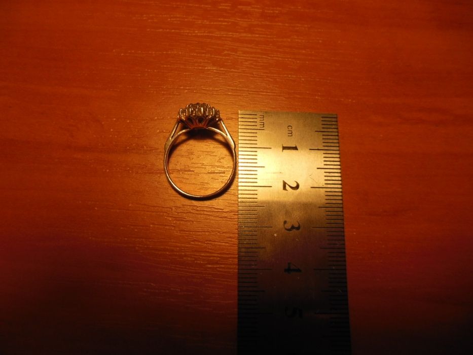 pierścionek srebrny z cyrkoniami na każdą okazję jak nowy r.12