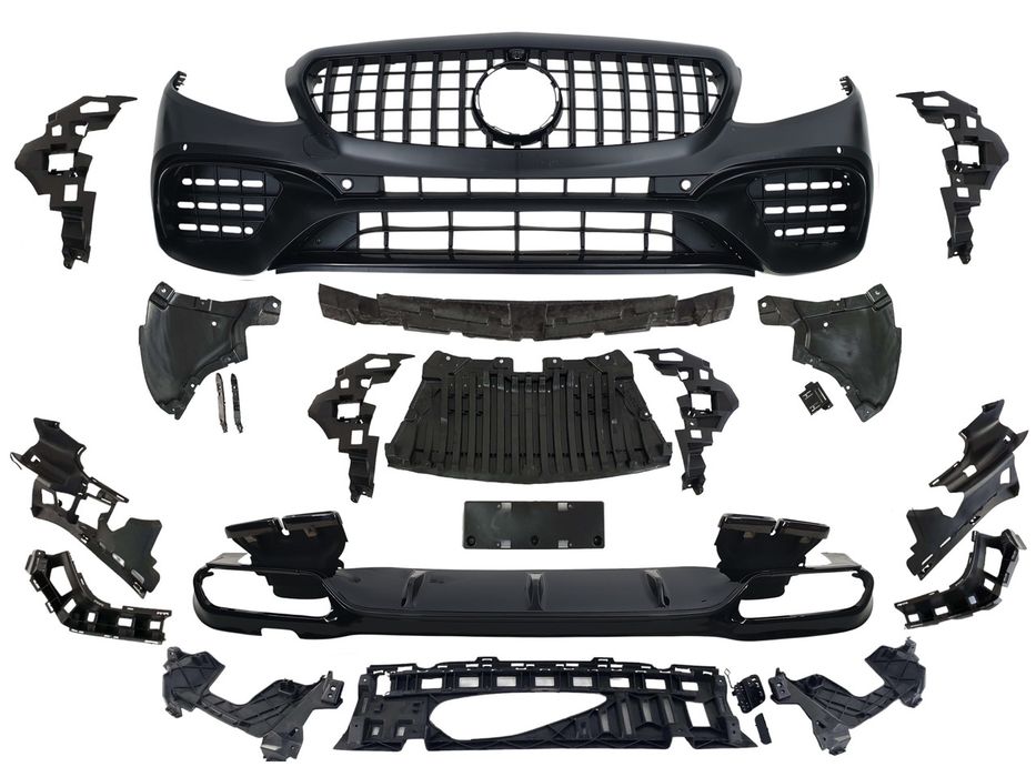 Комплект обвісів стиль AMG E63S Black Mercedes-Benz E W213 2016-2020