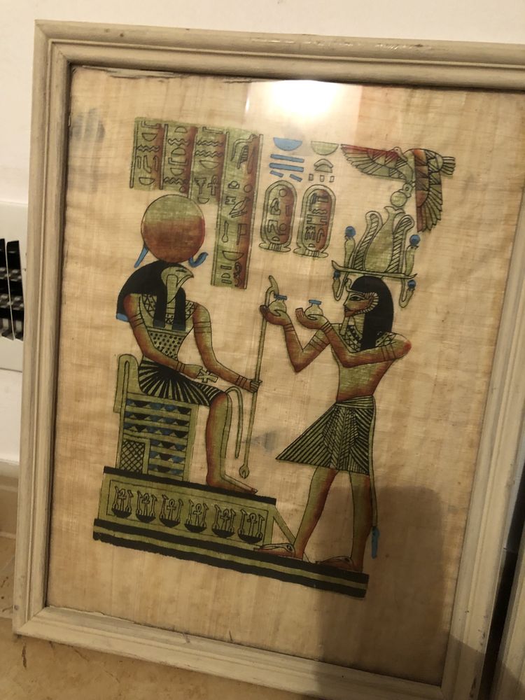 Papirusy Egipskie w drewnianej oprawie cena za komplet