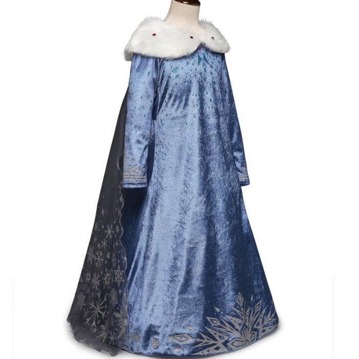 FROZEN - Fantasia Vestido Princesa Elsa (Natal) 4, 5, 7, 8 anos - NOVO