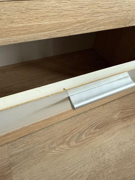 Szafka rtv pod telewizor dąb sonoma + biały