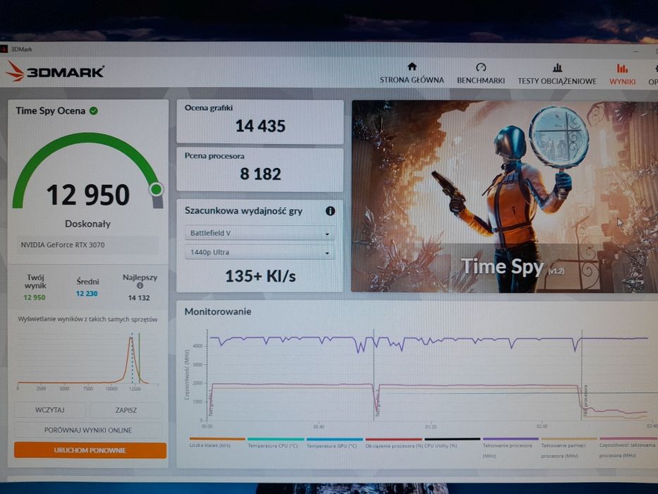 NVIDIA RTX 3070 AMD Ryzen 5 32Gb RAM 1Tb SSD Komputer PC Gamingowy