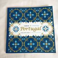 Livro Colorir Portugal - Azulejos, padrões e figuras Novo