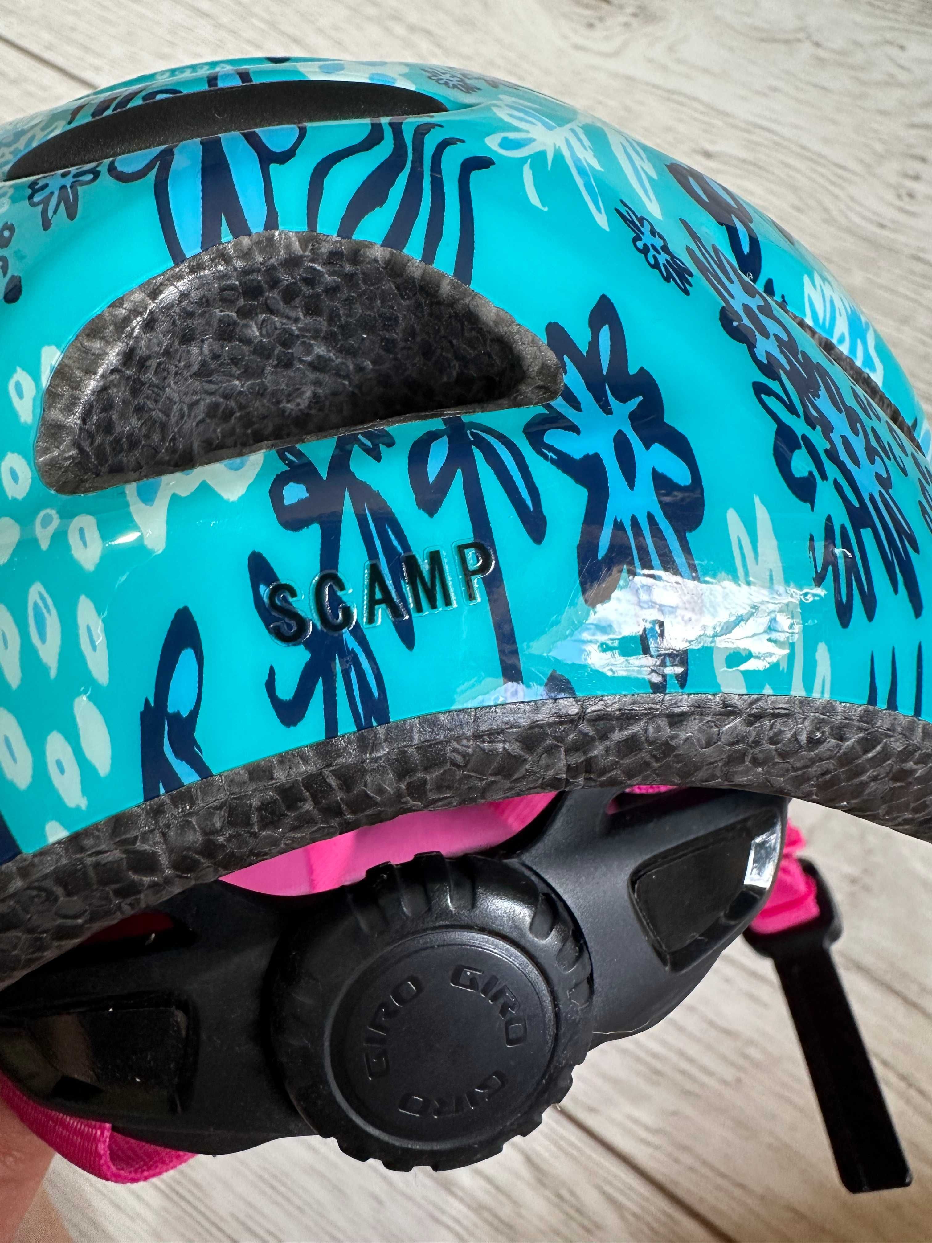 GIRO SCAMP dziecięcy dziewczęcy kask rowerowy na rower rolki S 49-53
