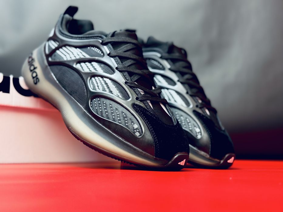 Кроссовки Adidas мужские черные / осенние плотные кросовки Адидас