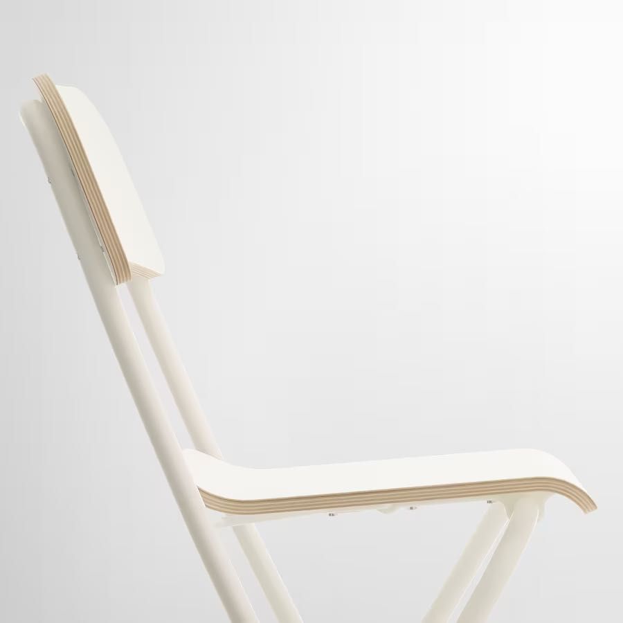 FRANKLIN - Banco alto c/encosto, dobrável, branco, 63 cm - IKEA